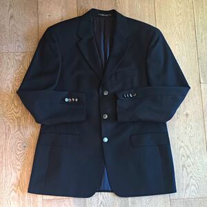 Hugo Boss Da Vinci Men's Blazer Jacket Black 100% Virgin Wool Size 40 Long